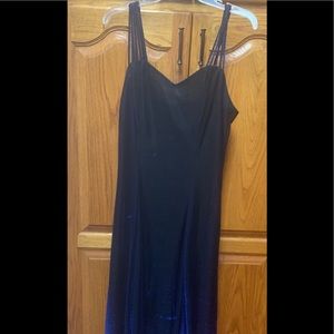 Black/blue dress